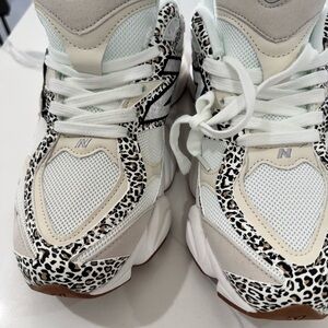 New Balance White and Cream Athletic Shoes